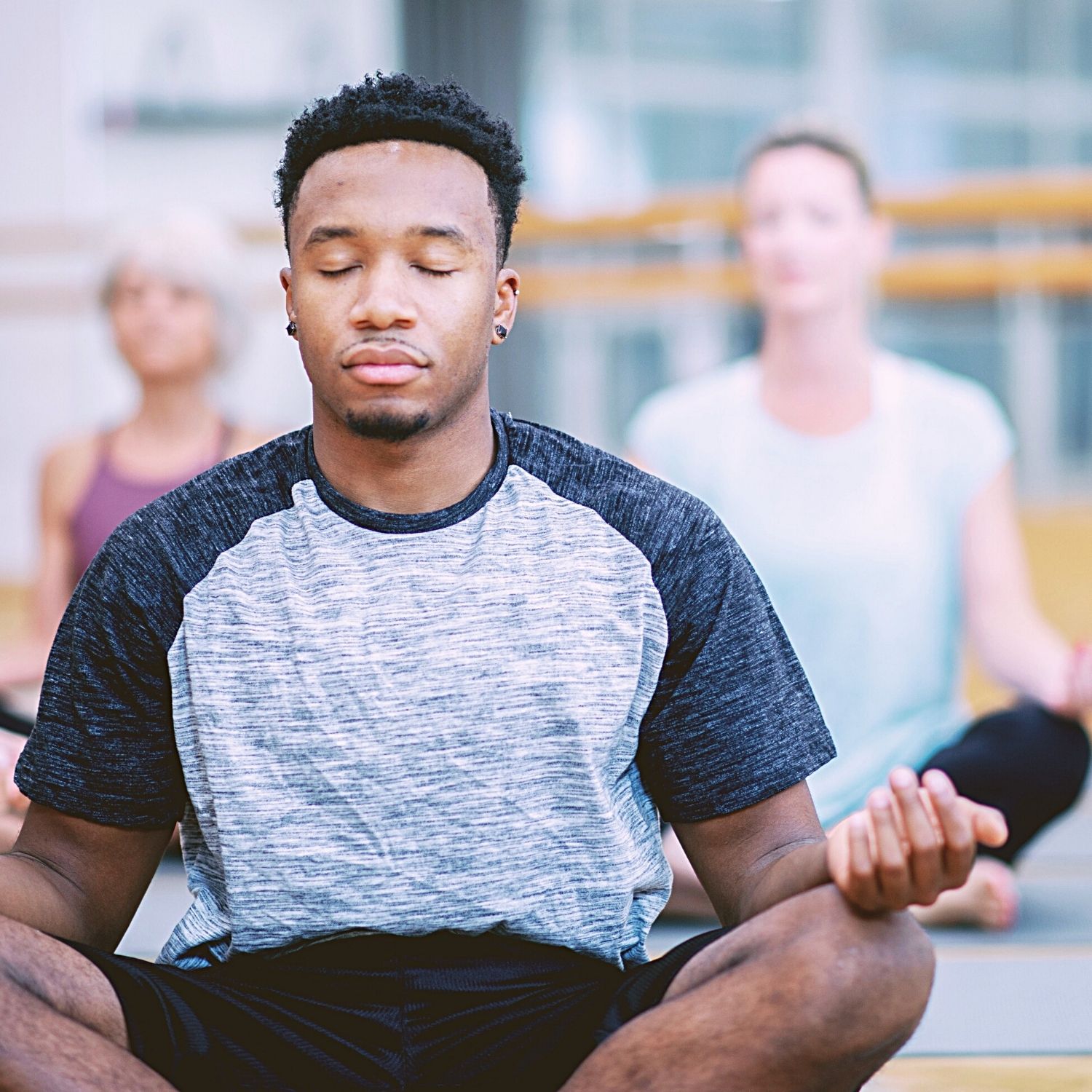 people learning how to stop sweating so much by relaxing